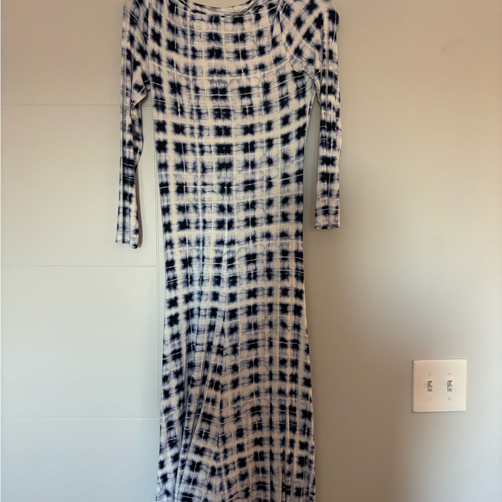 NWT Proenza Schouler Black and White tie dye Dress